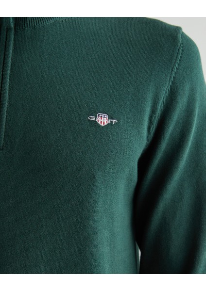 Erkek Yeşil Regular Fit Yarım Fermuarlı Kazak 8030564.374 indirimleri