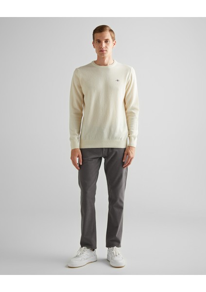 Erkek Beyaz Regular Fit Bisiklet Yaka Kazak 87211.130 modelleri