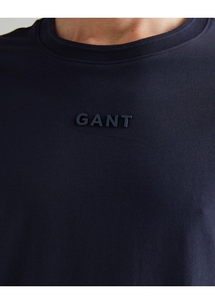 Erkek Lacivert Regular Fit Bisiklet Yaka Logolu T-Shirt 2043012.433 indirimleri