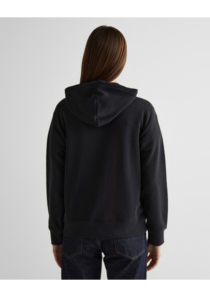 Kadın Siyah Relaxed Fit Kapüşonlu Sweatshirt 4201412.5 fiyatları