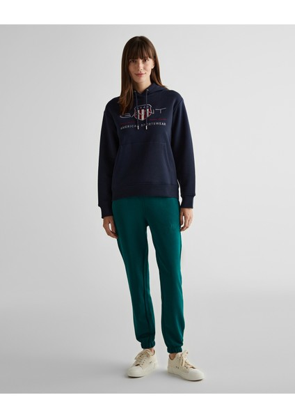Kadın Lacivert Relaxed Fit Kapüşonlu Logolu Sweatshirt 4200276.433 modelleri