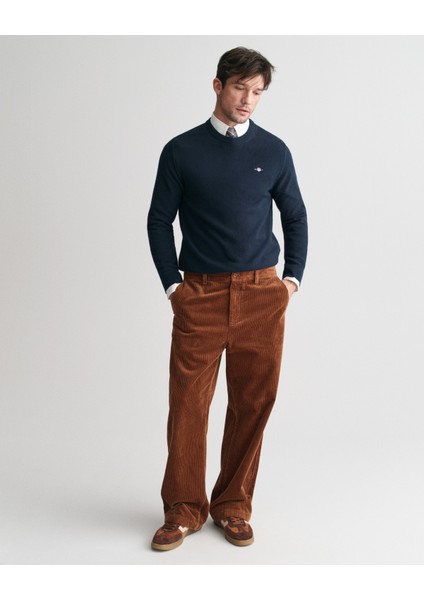 Erkek Lacivert Regular Fit Bisiklet Yaka Kazak 8030210.433 fırsatları