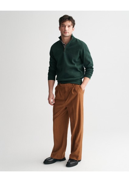 Erkek Yeşil Regular Fit Yarım Fermuarlı Logolu Sweatshirt 2068028.374 modelleri