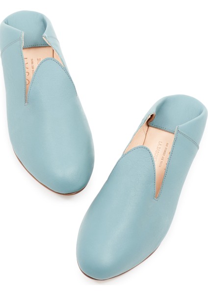 Deri Mavi Kadın Loafer La Blue modelleri
