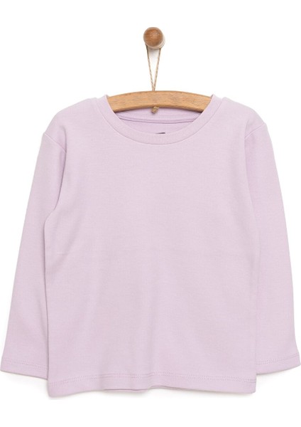 Basic Interlok Uzun Kol Tshirt Kız Bebek