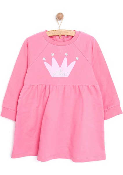 Basic Kız Örme Önü Fırfırlı Elbise Kız Bebek