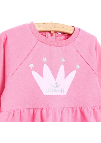 Basic Kız Örme Önü Fırfırlı Elbise Kız Bebek modelleri