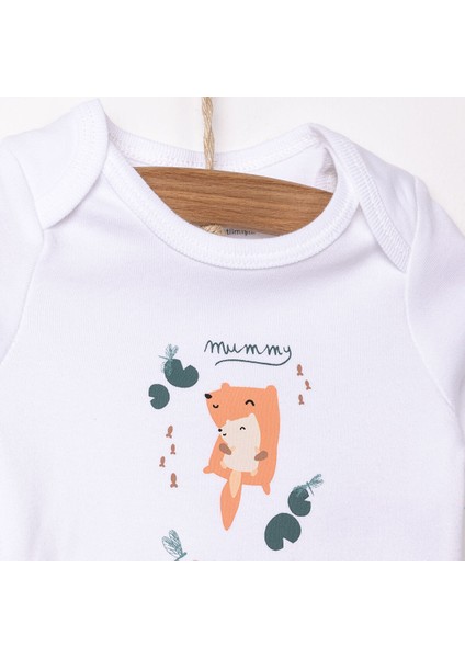 Loves Baskılı Yenidoğan Kız Body-Patikli Alt Kız Bebek