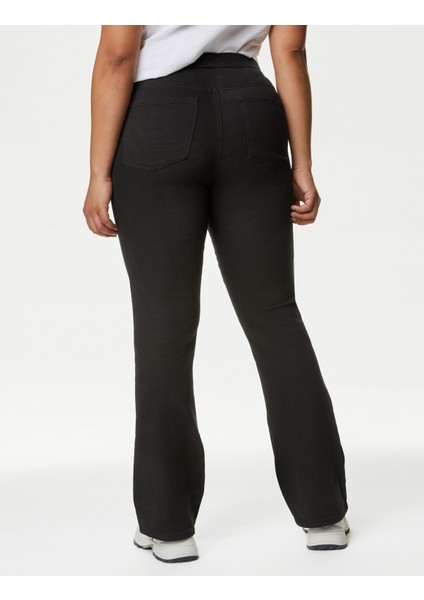 Yüksek Bel Flared Jegging Pantolon fırsatları