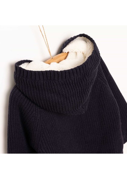 Basic Unisex Peluş Triko Hırka Unisex