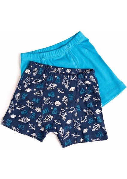 Erkek Bebek Uzay Desen 2li Boxer Erkek Bebek modelleri