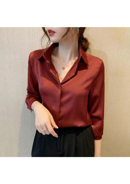 Boby Silk - %100 Ipek Kadın Gömlek - Tam Kalıp Pensli fiyatları