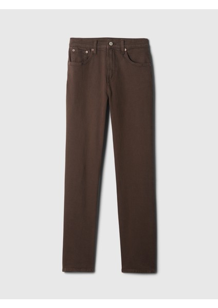 Kadın Kahverengi High Rise '90S Straight Jean Pantolon modelleri