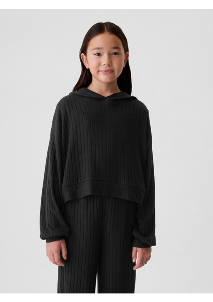 Kız Çocuk Siyah Cozy Softspun Sweatshirt