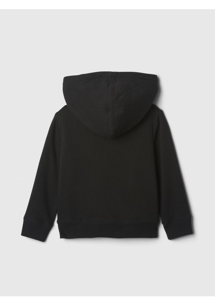 Erkek Bebek Siyah Gap Logo Fermuarlı Fleece Sherpa Sweatshirt modelleri