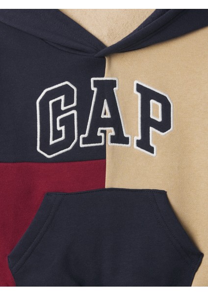 Erkek Bebek Çok Renkli Gap Logo Relaxed Colorblock Fleece Sweatshirt fiyatları