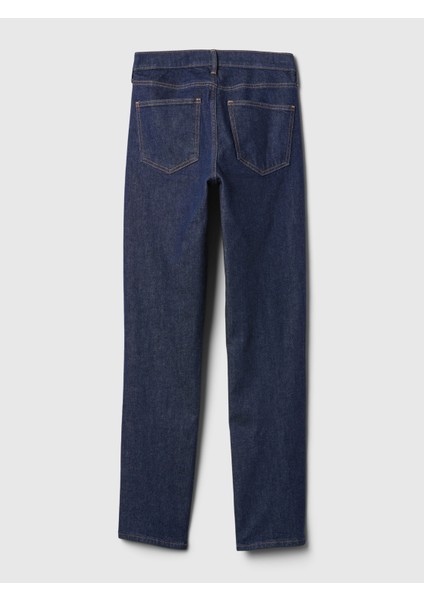 Kadın Lacivert Mid Rise Vintage Slim Jean Pantolon fiyatları