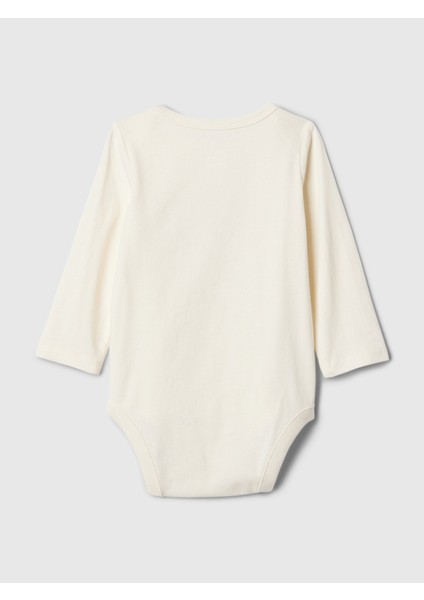 Bebek Kırık Beyaz Gap Logo Bodysuit