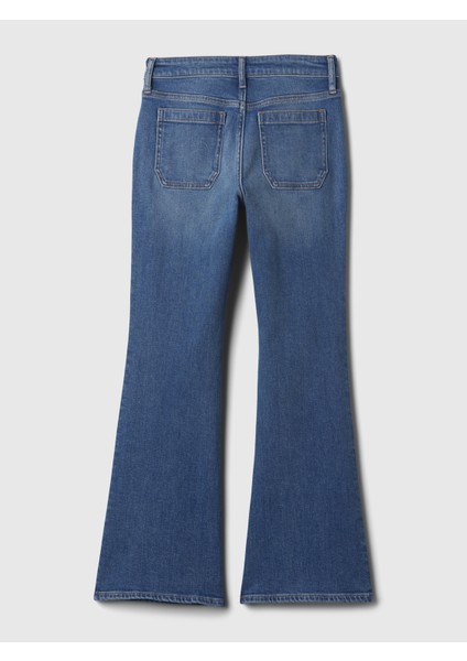 Kız Çocuk Mavi High Rise '70S Flare Jean Pantolon