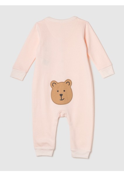 Bebek Pembe Brannan Bear Grafikli Bodysuit