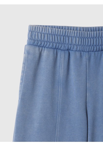 Kız Çocuk Mavi Vintage Soft Wide-Leg Eşofman Altı modelleri