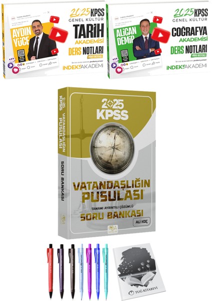 2025 Kpss Vatandaşlığın Pusulası Soru Bankası Çözümlü - Ismail Adıgüzel - 2025 Kpss Tarih Coğrafya Akademisi Video Ders Notları