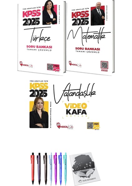 2025 Kpss Vatandaşlık Video Kafa Notlar - 2025 Kpss Türkçe Matematik Soru Bankası