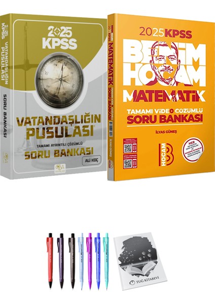 2025 Kpss Vatandaşlığın Pusulası Soru Bankası Çözümlü - Ismail Adıgüzel - 2025 Kpss Matematik Soru Bankası