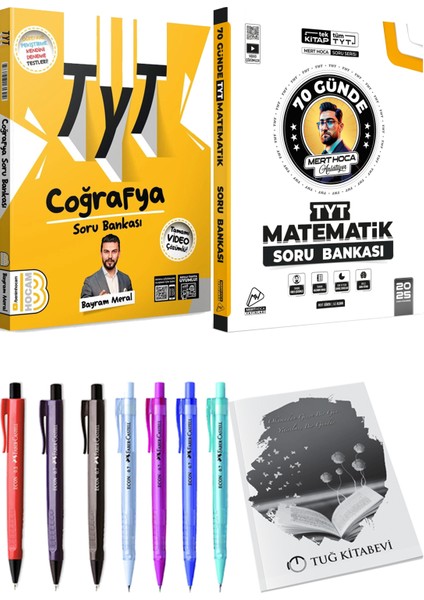 2025 Tyt 70 Günde Matematik Soru Bankası - 2025 Tyt Coğrafya Soru Bankası