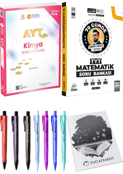 2025 Tyt 70 Günde Matematik Soru Bankası - 2025 Ayt Kimya Soru Bankası