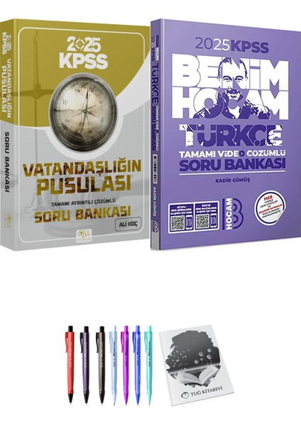 2025 Kpss Vatandaşlığın Pusulası Soru Bankası Çözümlü - Ismail Adıgüzel - 2025 Kpss Türkçe Soru Bankası