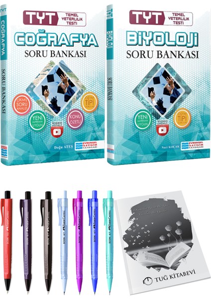 Tyt Biyoloji Çözümlü Soru Bankası - Yks Tyt Coğrafya Çözümlü Soru Bankası