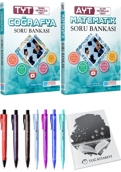 Ayt Matematik Çözümlü Soru Bankası - Yks Tyt Coğrafya Çözümlü Soru Bankası