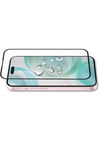 Apple iPhone 16 Plus Uyumlu Tam Kapatan Tamperli Cam Ekran Koruyucu Kırılmaz Cam