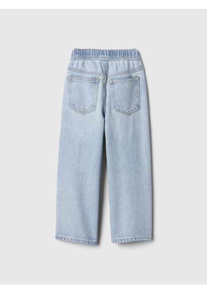 Erkek Bebek Açık Mavi Ultrasoft Pull-On Baggy Jean Pantolon