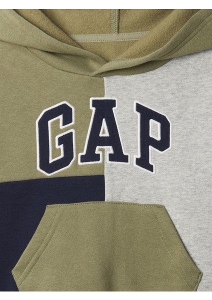 Erkek Bebek Gri Gap Logo Relaxed Colorblock Fleece Sweatshirt fiyatları