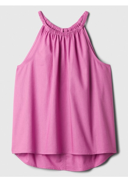 Kadın Pembe Halter Yaka Bluz modelleri