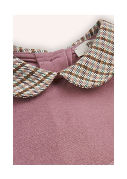 Kız Bebek Bebe Yakalı Pembe Gül Kurusu Tişört indirimleri