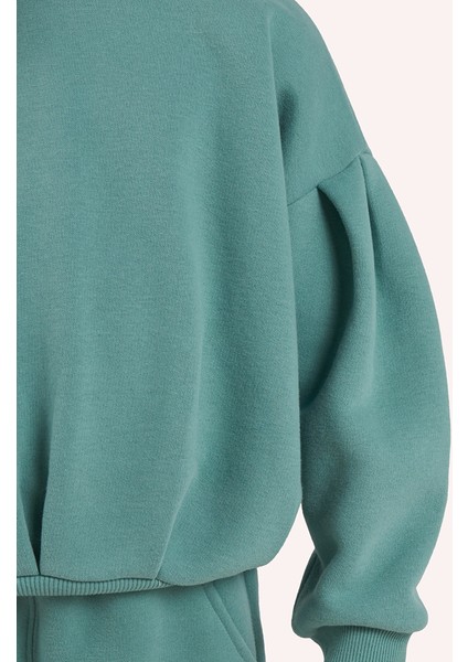 Kız Çocuk Yeşil Sweatshirt modelleri