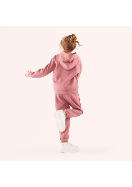 Kız Çocuk Kapşonlu Pembe Sweatshirt indirimleri