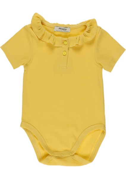 Kız Bebek Kısa Kollu Sarı Body