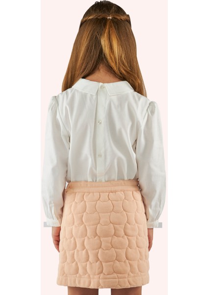 Kız Çocuk Kedi Kapitoneli Somon Örme Etek indirimleri