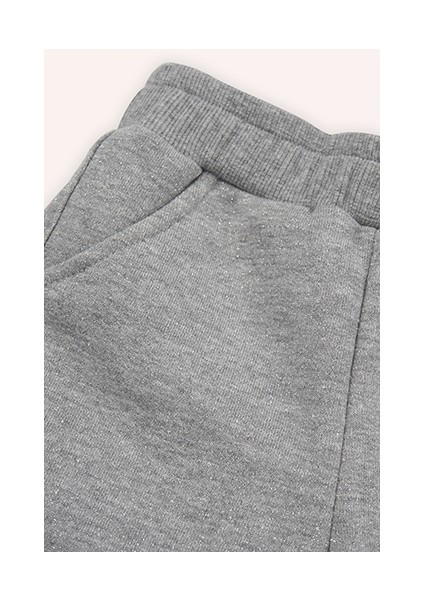 Kız Bebek Eşofman Takımı Uzun Paça Kapüşonlu Gri-Melanj 2'li Set indirimleri