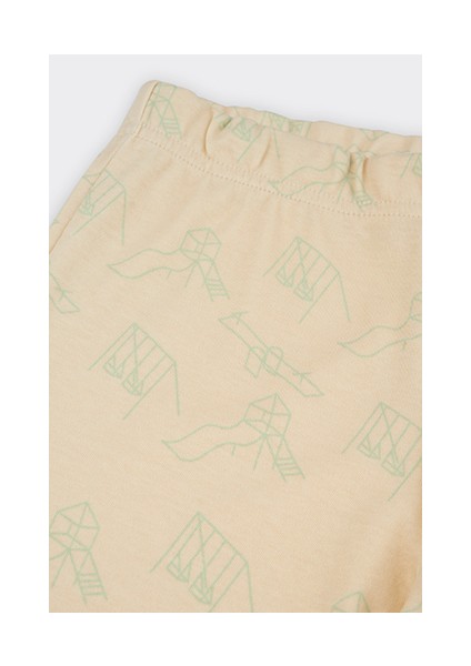 Erkek Çocuk Karanlıkta Parlayan Baskılı 3'lü Set Bej Pijama Takımı indirimleri