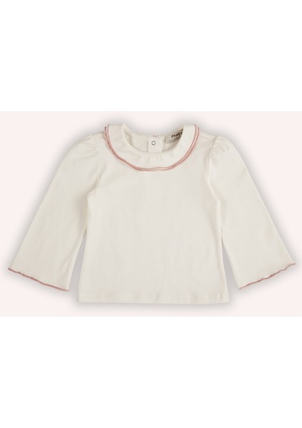 Kız Bebek Uzun Kollu Gül Tişört