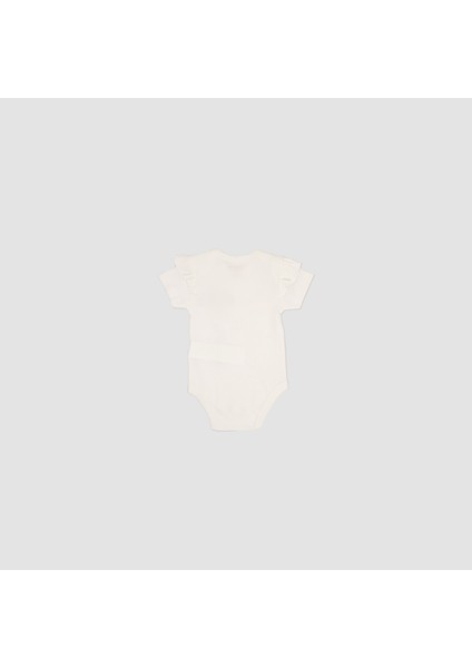Kız Bebek Baskılı Kısa Kollu Ekru Body fiyatları
