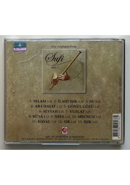 Sufi Ney 1 CD (Orjnal Dönem Baskı Cd)