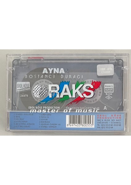 Ayna Bostancı Durağı Kaset (Jelatininde Sıfır Orjnal Dönem Baskı Kaset)