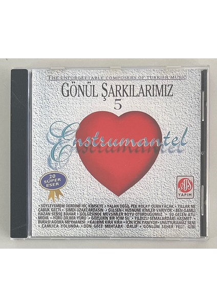 Gönül Şarkılarımız 5 CD 20 Süper Eser (Orjinal Dönem Baskı Cd)