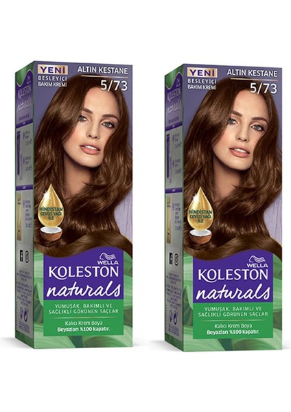 Naturals Saç Boyası Altın Kestane 5/73 2x Paket